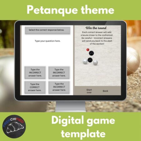 Pétanque themed digital game