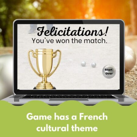 French Pétanque themed digital game template