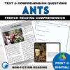 Ants French reading