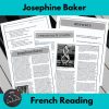 Josephine Baker French reading