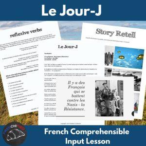D-Day French Comprehensible Input Lesson