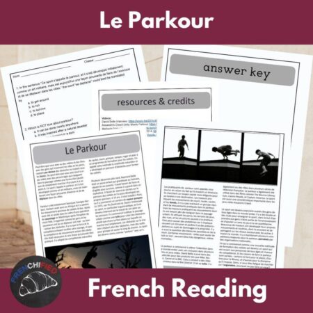 Parkour French reading