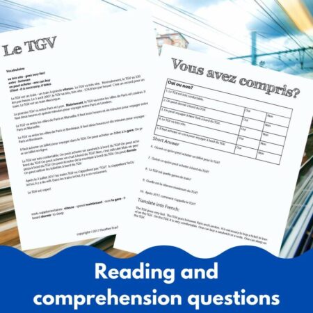 The TGV French Comprehensible Input Lesson