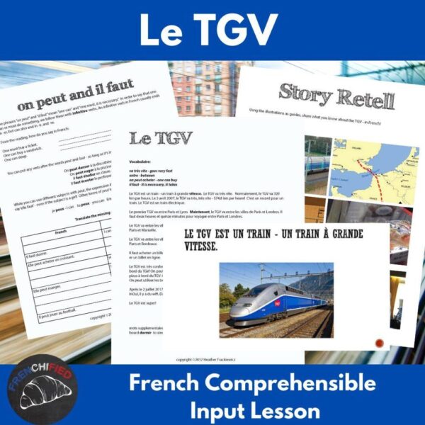 TGV French Comprehensible Input Lesson