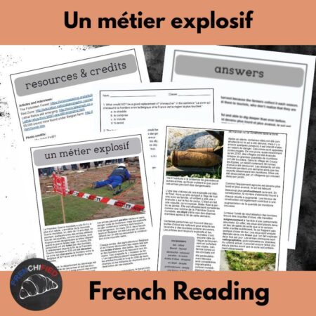 métier explosif French reading