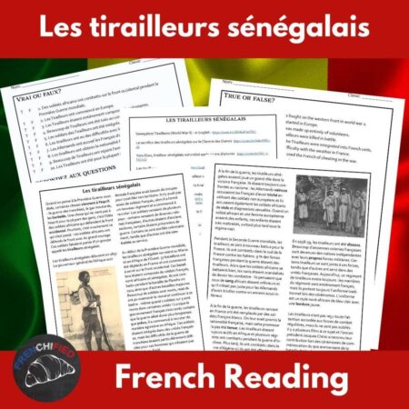 Les tirailleurs sénégalais French reading