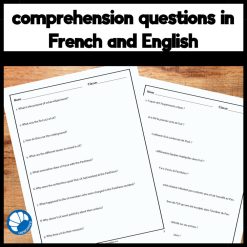 urban eXperiment French reading comprehension activity
