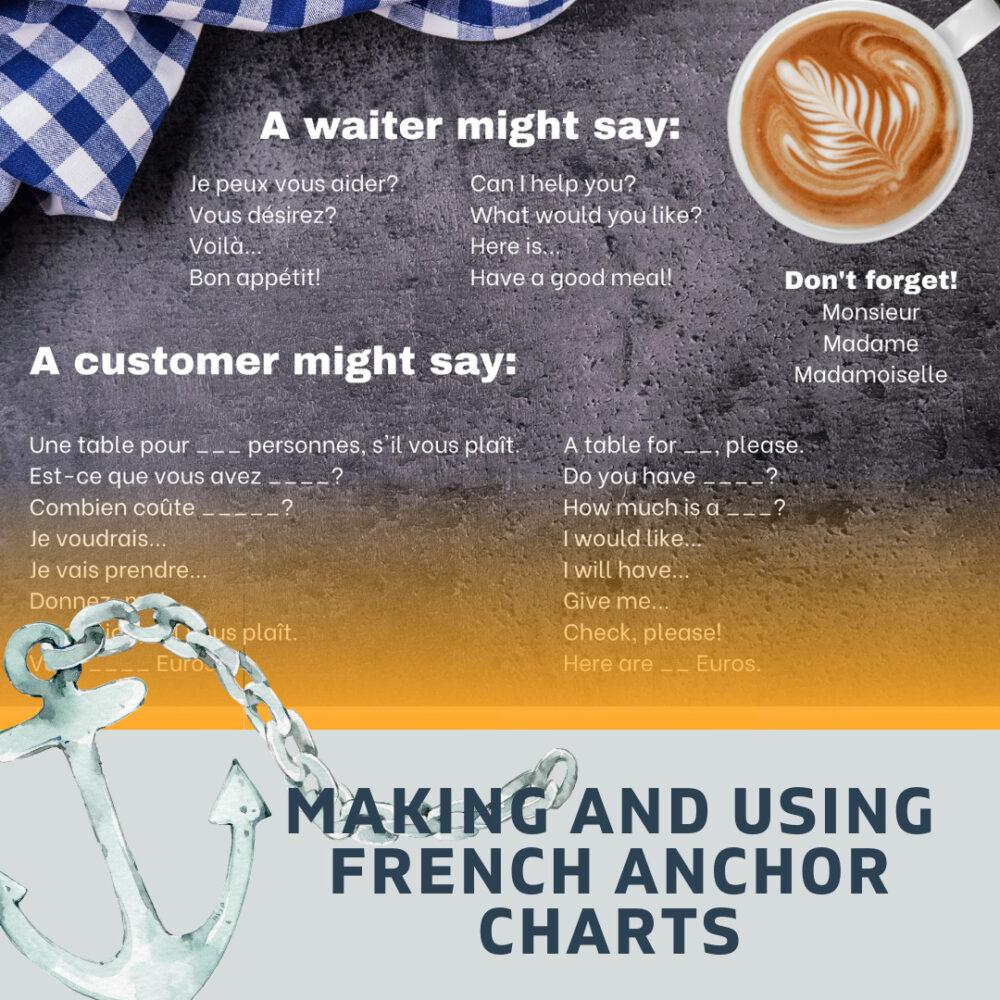 Making and using French anchor charts