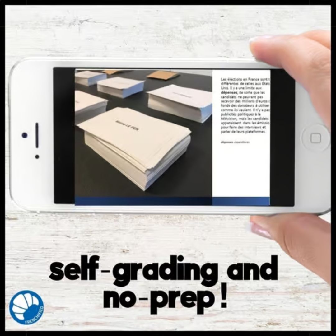 2022 French Presidential Election French reading activity for Boom™ cards 3 2022 French Presidential Election French reading activity for Boom™ cards - Image 3