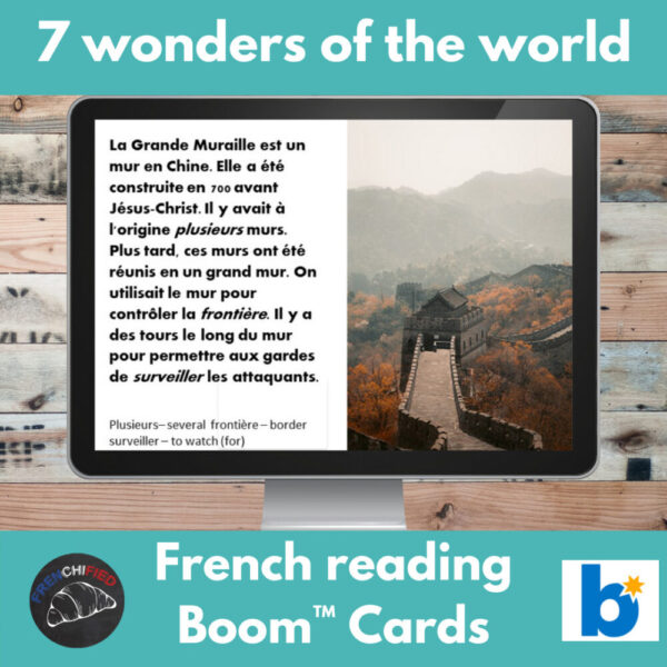 wonders of the world French reading