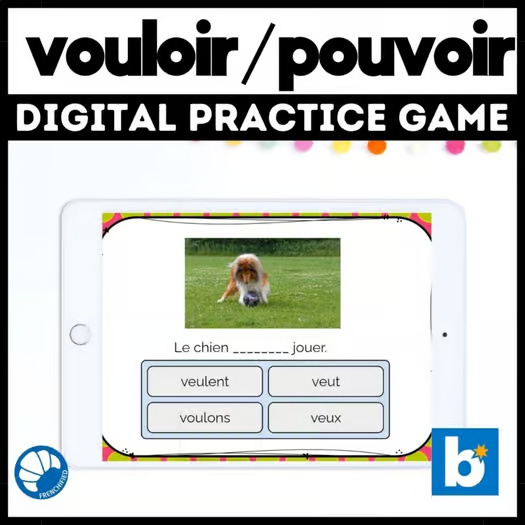 Vouloir and Pouvoir Boom Cards™