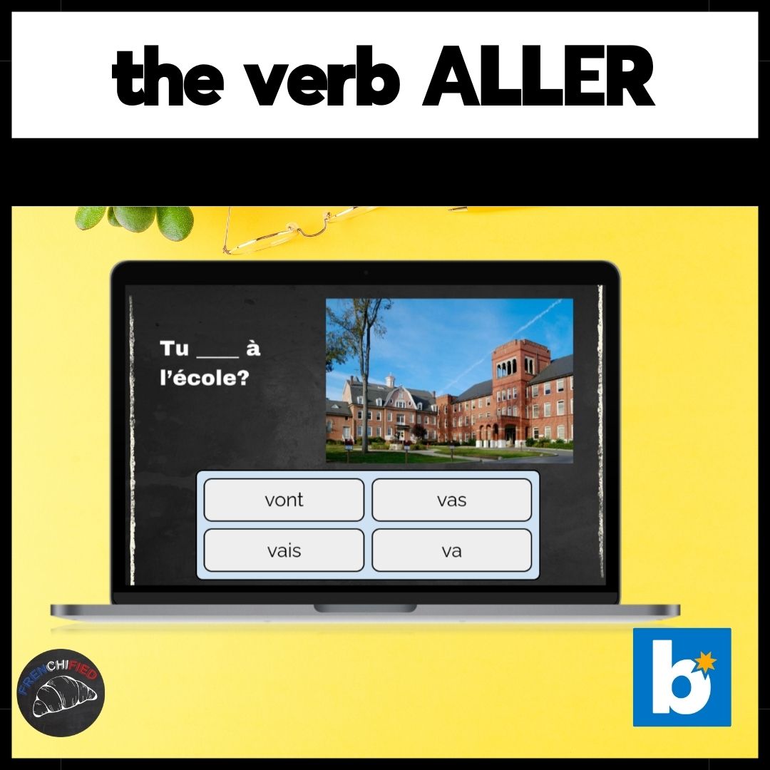 French verb ALLER Boom Cards™