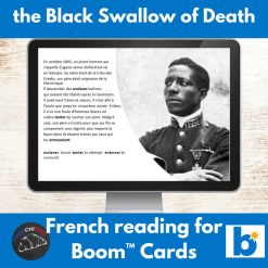 Black Swallow of Death French reading activity
