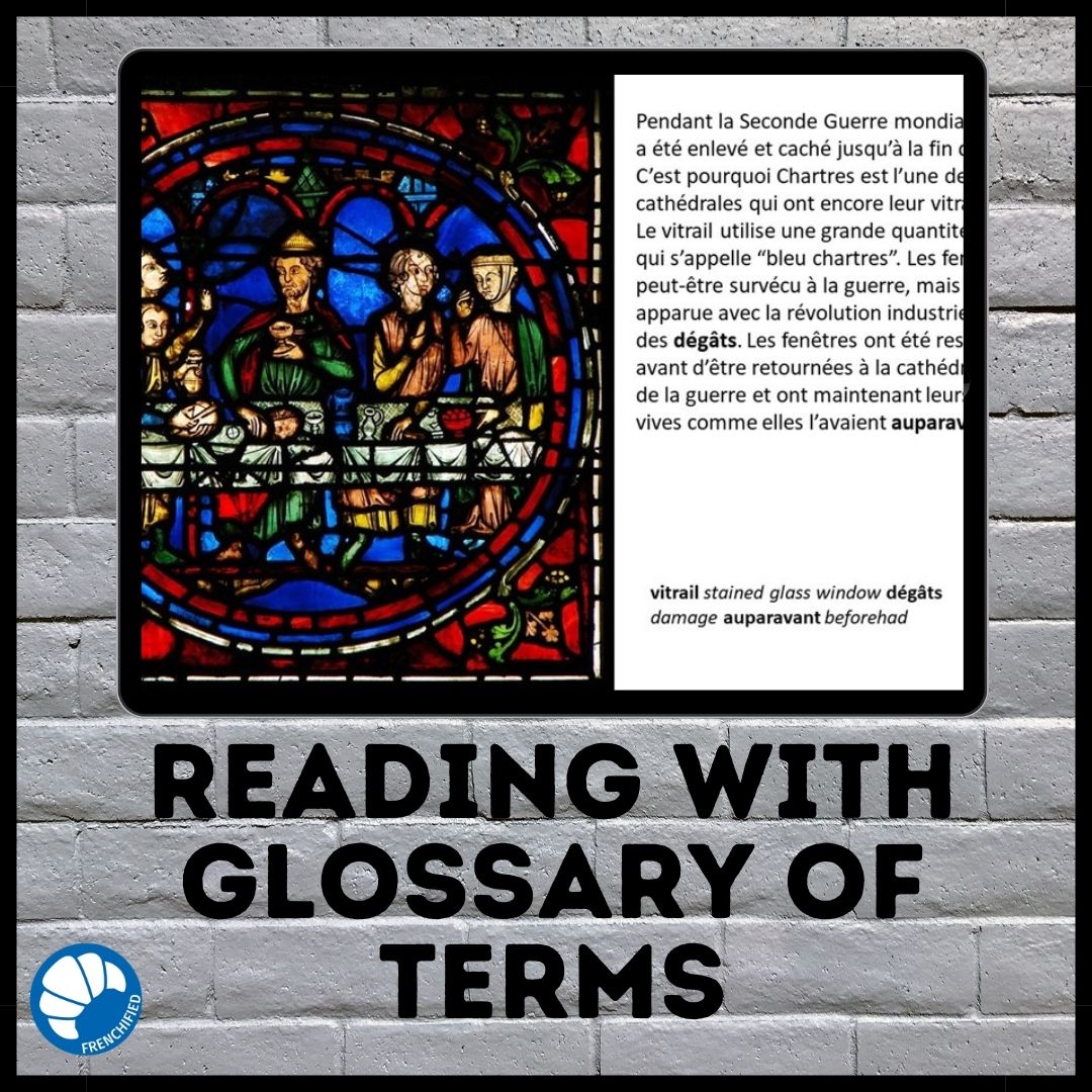 Chartres Cathedral French reading for Boom Cards™ 2 Chartres Cathedral French reading for Boom Cards™ - Image 2