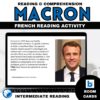 Emmanuel Macron French reading for Boom Cards™ 10 Emmanuel Macron French reading
