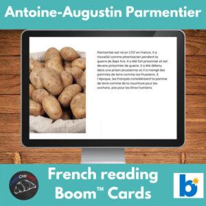 Parmentier French reading activity