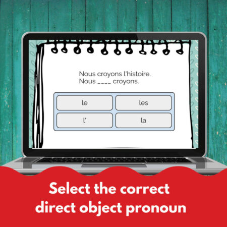 French direct object pronouns Boom Cards™