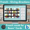 French vocabulary Directions