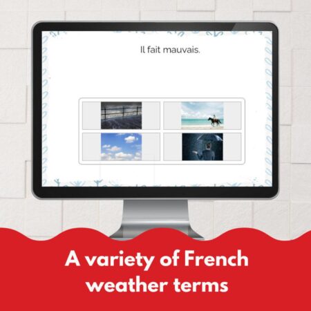 Boom Cards™ - French weather vocabulary