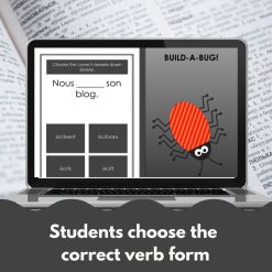 Lire dire écrire Digital game to practice French verbs