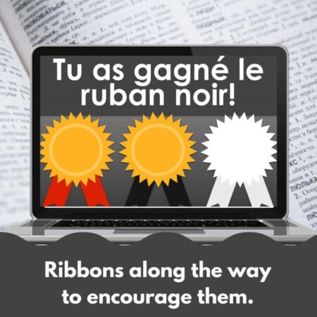 Lire dire écrire Digital game to practice French verbs