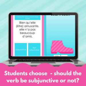 French subjunctive Digital game