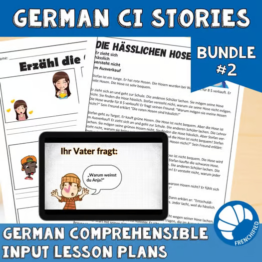 German bundle 2 comprehensible input lessons