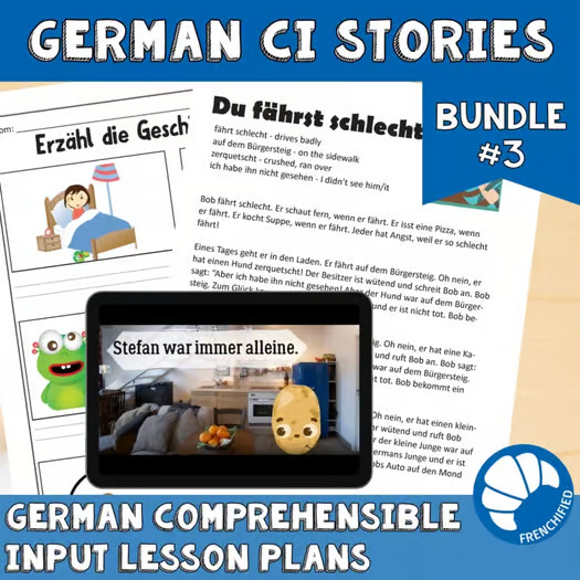 German bundle 3 Comprehensible input lessons