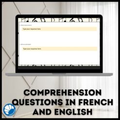Euro song contest Google™ slides French reading comprehension activity