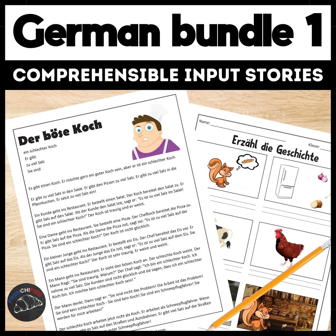 German bundle 1 Comprehensible Input Lessons