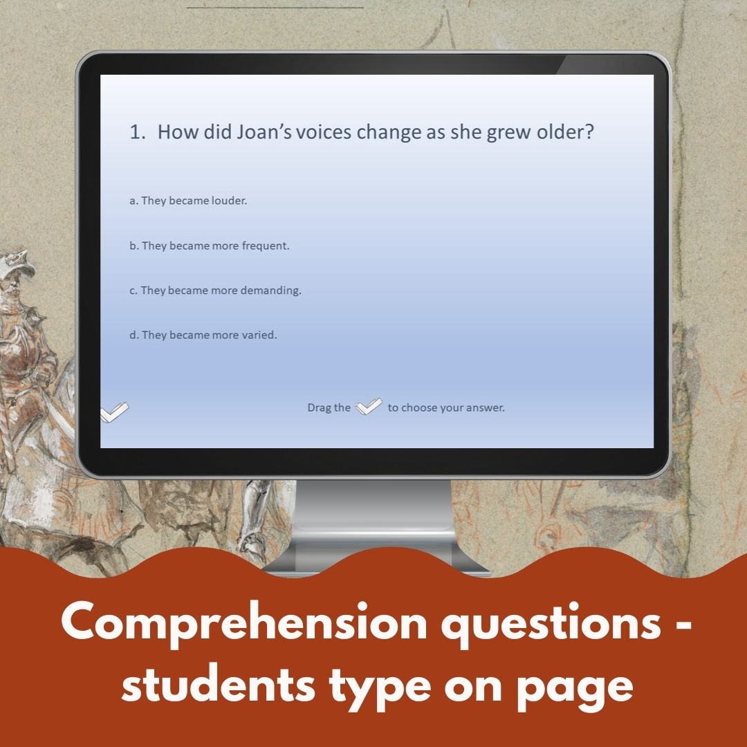 Joan of Arc bundle - French reading for print and Google™ slides 3 Joan of Arc bundle - French reading for print and Google™ slides - Image 3