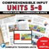 French comprehensible input units 5-8
