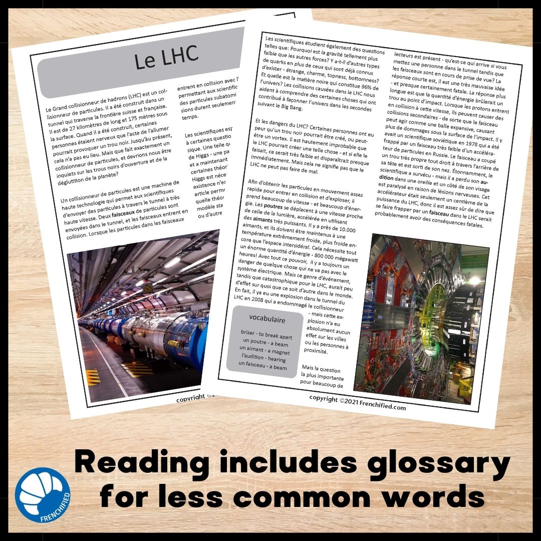 Large Hadron Collider bundle - print and digital French reading 4 Large Hadron Collider bundle - print and digital French reading - Image 4