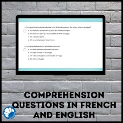 La femme sauvage Google™ drive French reading comprehension activity