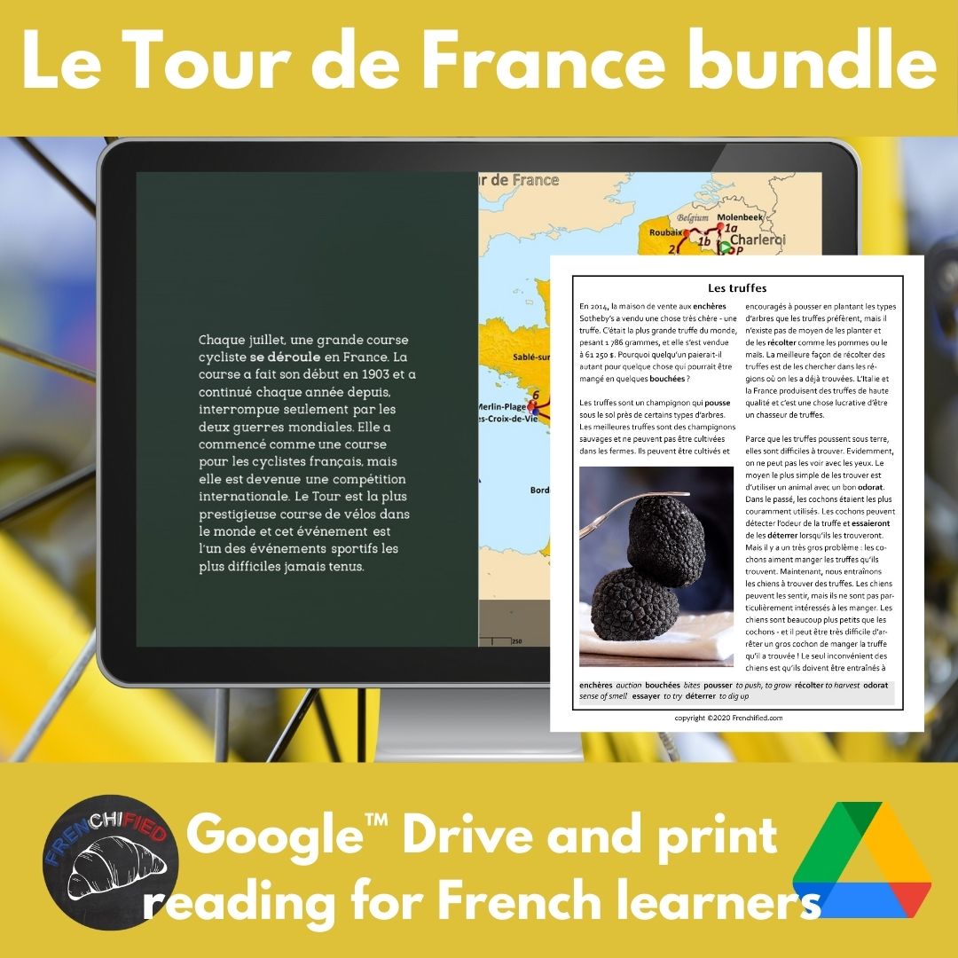 Tour de France bundle French reading print and digital