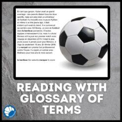 Kylian Mbappé Google Drive™ French reading comprehension activity