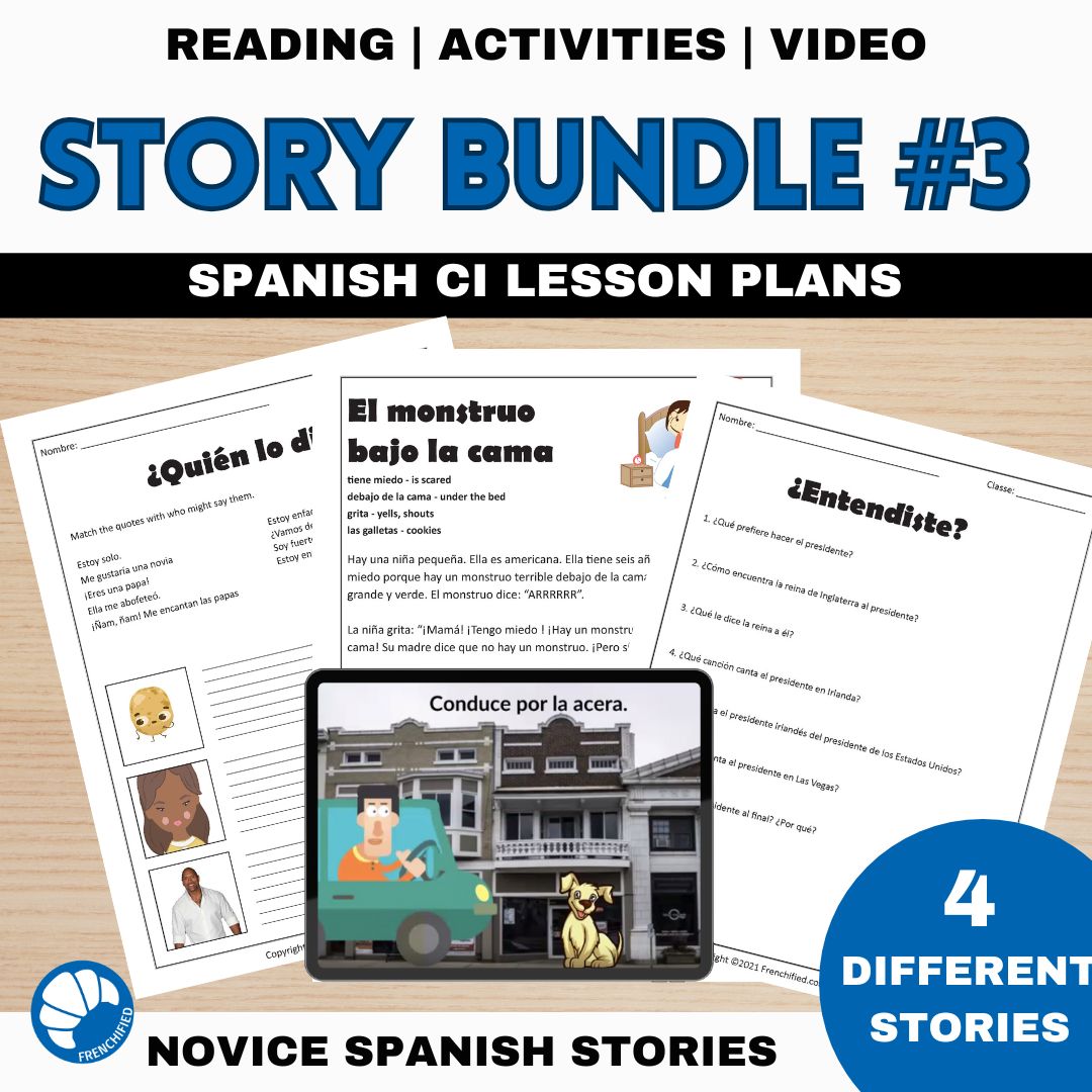 Spanish Bundle 3 Comprehensible Input Lessons 1 Spanish bundle 3