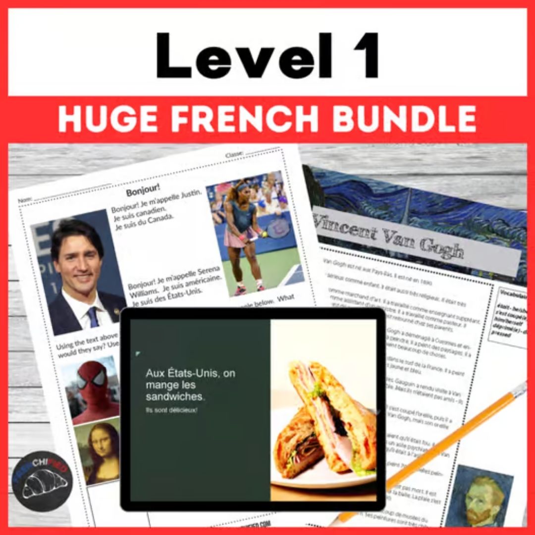 Level 1 French bundle - huge bundle of EVERYTHING!