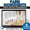 Paris monuments bundle - French readings for Google Drive™ 11 Paris monuments bundle of readings