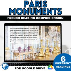 Paris monuments bundle of readings