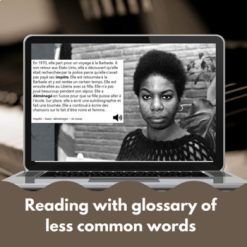 Nina Simone Google™ Drive reading for French learners