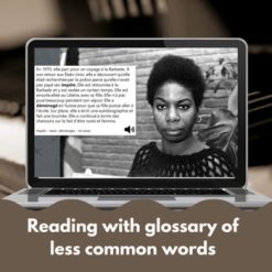 Nina Simone bundle French reading comprehension Print and digital 6 Nina Simone bundle French reading comprehension Print and digital