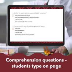 Le MOF bundle French reading comprehension activity print and digital 7 Le MOF bundle French reading comprehension activity print and digital