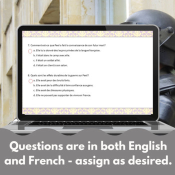 Andrée Peel Google™ drive French reading comprehension activity
