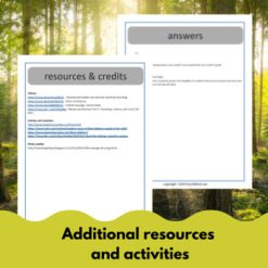 La Femme Sauvage French reading comprehension activity print & digital