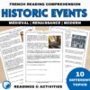 Historic events French readings