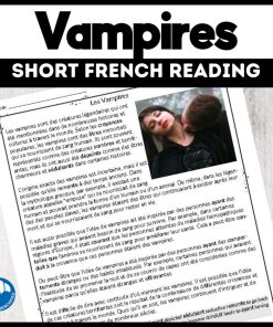 vampires short French reading