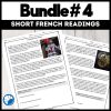 Bundle 4 short French readings