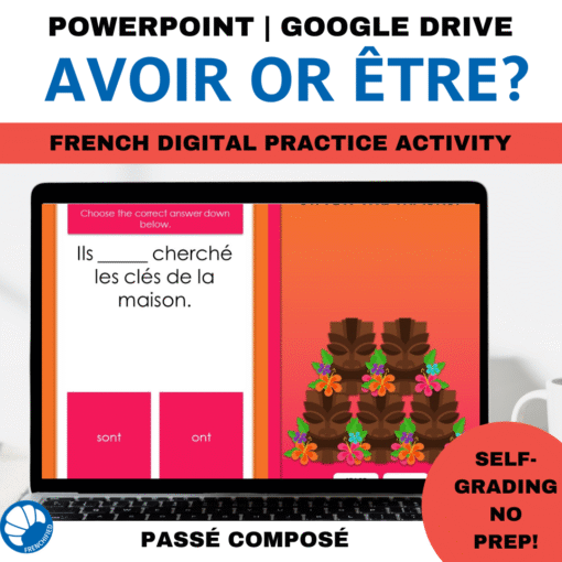 Avoir or Etre passe compose digital activity