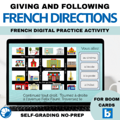 French vocabulary directions